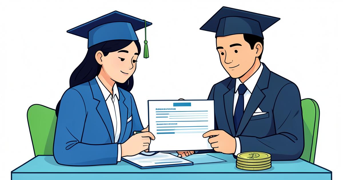 Indian student discussing an education loan application with a bank officer